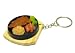 Japanese Fun: Realistic Serving Plate Meal Keychain