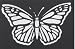 Costumes For All Occasions FP59 Stencil Butterfly Brass