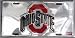 Ohio State Chrome License Plate