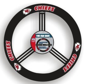 Kansas City Chiefs NFL Leather Steering Wheel Cover