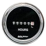 Auto Meter 2587 Traditional Chrome Short Sweep Electric Hourmeter