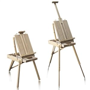 Wooden Sketch Box Portable Folding Art Artist Painters Tripod New