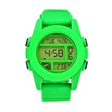Nixon Men's A197875 Unit Green Rubber Green Dial Watch