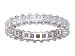2.25 cts Princess Diamonds Eternity Band - Platinum, 18kt White or Yellow Gold