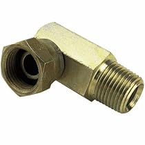 Buyers 1/2in. F NPSM x 3/4in. M NPTF 90 Degree Swivel Adapter