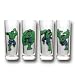 Marvel Universe Incredible Hulk Shot Glass Set of 4 ~3 Oz. Tall Shooters