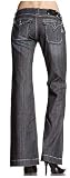 Womens Miss Me Jeans Dark Navy Wash Wide Leg Trouser Jeans Flap Back Pockets, 27