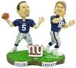New York Giants Collins & Shockey Forever Collectibles Bobble Mates - Football Sports Merchandise