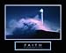 Faith-Lighthouse Poster Print