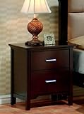 Coaster 2 Drawer Nightstand in Mahogany Finish