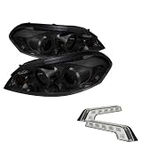 Spyder Auto PRO-YD-CHIP06-HL-SM Smoke Halo LED Projection Headlight