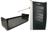 Lian Li 5.25 inch Black Mesh cover plate, 1 bezel w/o filter