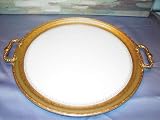 Limoges 24k Gold Plated Porcelain Plater Made in France