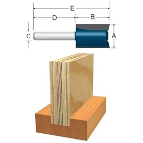BOSCH 84603M 23 32-Inch Plywood Mortising Router Bit by Bosch