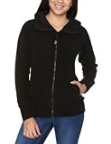 Bench Damen Fleecejacke mit Kapuze NINE HOLE, black, XS, BLEA2387_BK001