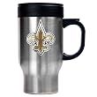 New Orleans Saints NFL 16oz Stainless Steel Travel Mug - Primary Logo