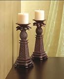 PINEAPPLE COLUMN CANDLEHOLDERS