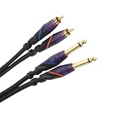 Buy Monster Cable M DJ-CR-4M pair of 4 meter DJ Cables(RCA to 1 4 inch) by Monster