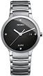 Rado Centrix Jubile Black Diamond Dial Stainless Steel Mens Watch R30927713 from designer Rado