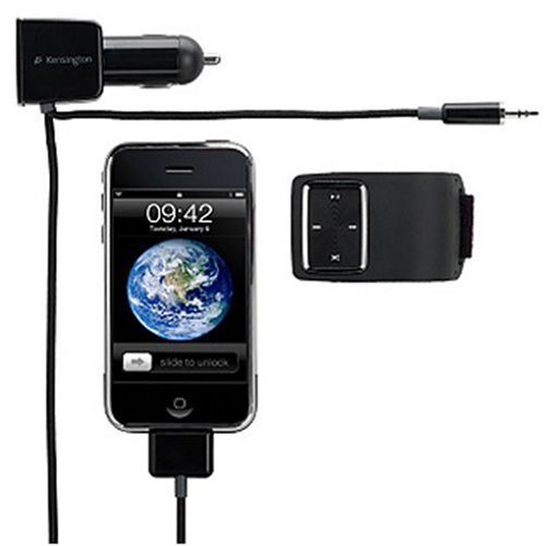 Kensington LiquidAUX Auxiliary Car Kit with Remote for iPod; iPhone 1G, 3G