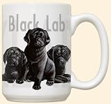 Black Lab Puppy Puppies Large 15oz Ceramic Mug