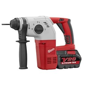 Factory-Reconditioned Milwaukee 0756-82 V28 Compact SDS Rotary Hammer Kit, 1-Inch