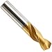 YG-1 D4107 High Speed Steel Stub Screw Machine Drill Bit, TiN Finish, Straight Shank, Slow Spiral, 135 Degree, 19.5mm Diameter x 131mm Length (Pack of 1)
