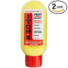 Itch-X Fast-Acting Anti-Itch Moisturizing Hydrocortisone Lotion, 3-Ounce Bottle (Pack of 2)