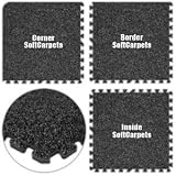 Alessco Dark Grey Interlocking SoftCarpets