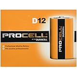 DURACELL D12 PROCELL Professional Alkaline Battery, 12 Count