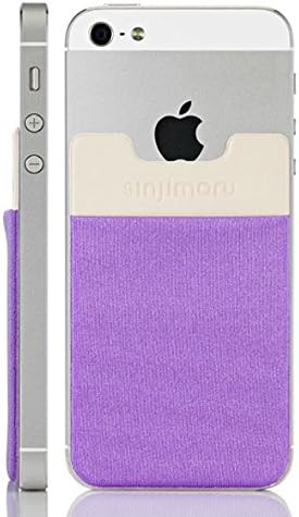 SINJIPOUCH B3 Stick-On Wallet making Your Smart phone turn into Wallet Case, Case with a Card Holder, Money Clip or Credit Card Case especially for iPhone 4 / 4s / 5 / 5s / 6 / 6 Plus, Galaxy S2 / S3 / S4 / S5, Galaxy Note 1 / 2 / 3 / 4, LG G2 / G3, HTC M8, iPod Touch , Sony Xperia. Sinji Pouch Basic 3 - Light Violet