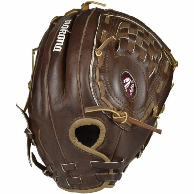 Nokona AMG700 13.5-Inch Closed Web Walnut Leather Baseball Glove (Right-Handed Throw) On Sale