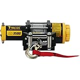 T-MAX 47-1235 ATW Pro Trailer Series ATW Pro-3500 3500lb 12V 1.1hp Winch with Steel Cable & Wired Hand Control