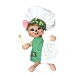 6" Irish Soda Bread Chef by Annalee