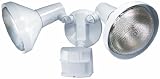 Heath Zenith SL-5412-WH-B 300-Watt Motion-Sensing Twin Security Light, White