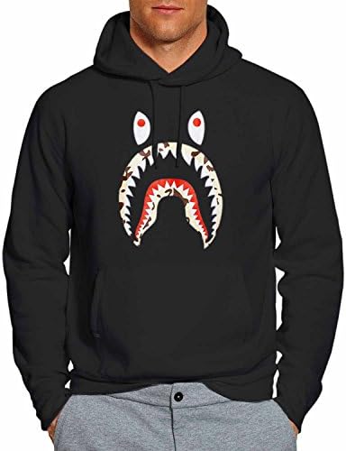 A Bathing Ape x Shark Hoodie Black 2XL BD