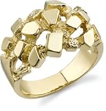 14K Gold Nugget Ring