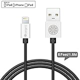 iPhone 6 Charger, Apple Certified iOrange-E™ iPhone 6 Charger 6 Ft (1.8M) Premium Aluminum Connector for iPhone 6 6 Plus 5S 5C 5, iPad Air, iPad 4th Gen, iPod Touch 5th Gen and iPod Nano 7th Gen, Black