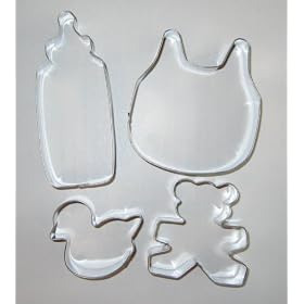 Baby Shower Bottle and Bib Cookie Cutter Collection