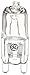 GE Lighting 16755 40-Watt Halogen Low Voltage Lighting G9 Light Bulb, 1-Pack