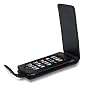 Luxury Black Genuine Leather Case Cover & Screen Protector for New Apple iPod Touch 3RD Generation - 8GB 32GB 64GB