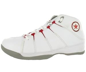 Converse Men's For Three Mid Basketball Shoe Red, Gray, White (9.5)