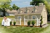 Cape Cod Playhouse 8 x 10 With Floor Kit And DeckRail