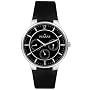 Skagen Men's 331XLSLB Steel Black Leather Multi-Function Watch