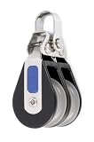 Nautos #92324-Classic line 39 MM -DOUBLE FIXED - 39 mm sheave-long lasting characteristics.Sailboat block
