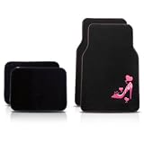 BDK MT-521 Pink Heel Carpet Floor Mats