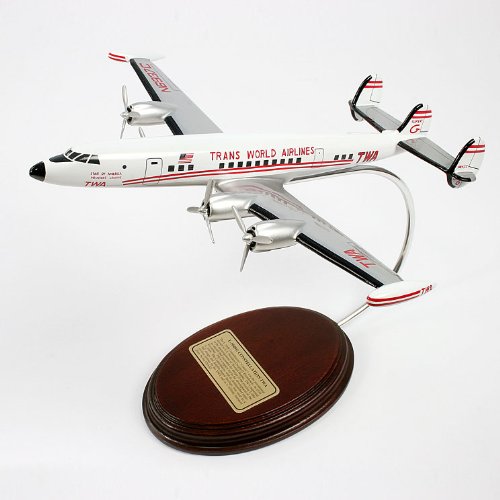 L-1049 Constellation TWA Wood Model Aircraft