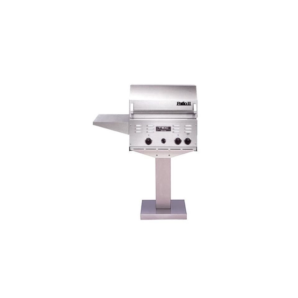 Tec Patio Ii Gas Grill On Bolt Down Post Ng Stainless Steel