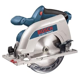 Click here to buy Bare-Tool Bosch 1660B 24 Volt 6-1 2 Circular Saw (Tool Only, No Battery) by Bosch.
