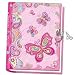 Girl's Diary, Butterfly Diary With Lock